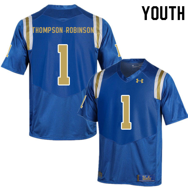 Youth #1 Dorian Thompson-Robinson UCLA Bruins College Football Jerseys Sale-Blue